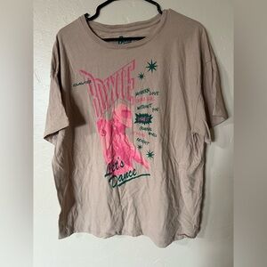 David Bowie "Let's Dance" Band T-shirt. "Official Merchandise" XL